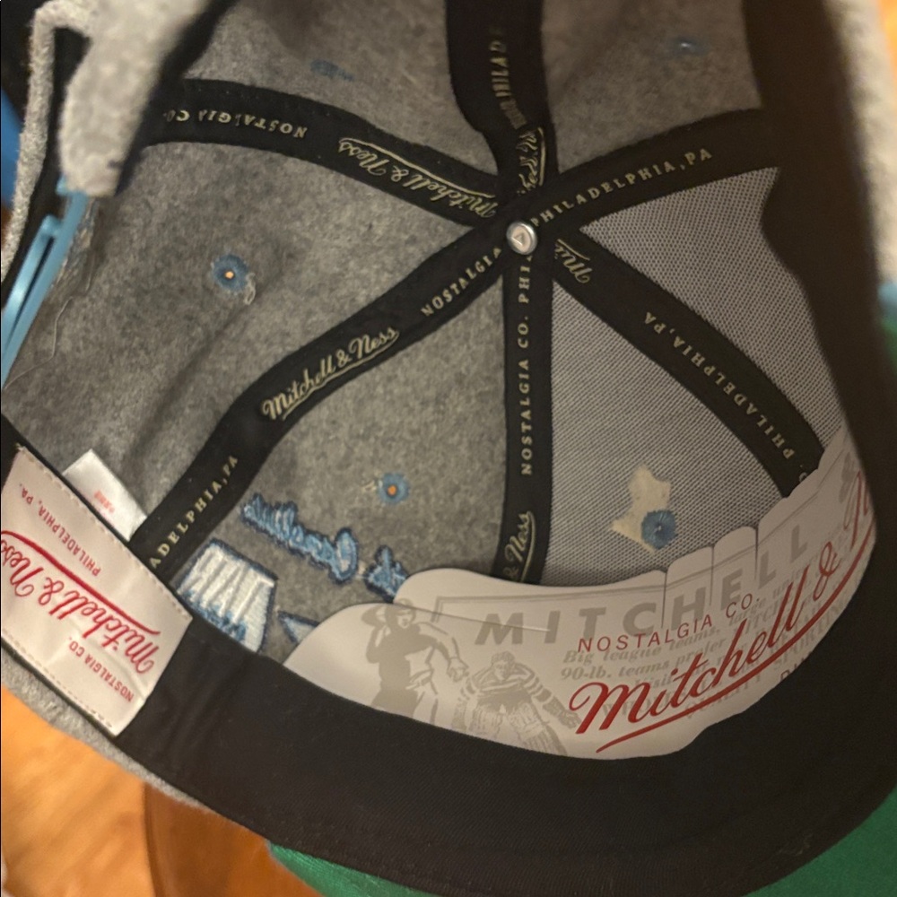 Mitchell & Ness North Carolina Tar Heels Melton Wool Snapback Hat Cap - Picture 4 of 4